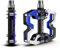 INBIKE Pedale Fahrrad MTB Rennrad Moutainbike Fahrradpedale Trekkingrad Flat Pedal Robust Aus Aluminiumlegierung Blau