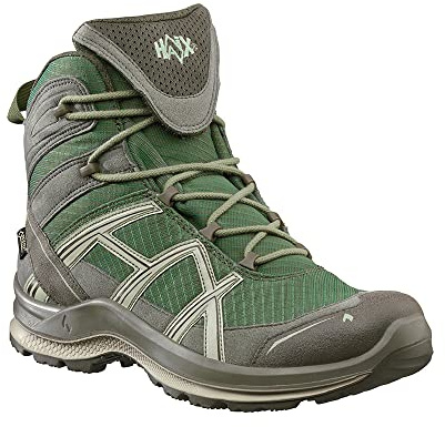 HAIX Black Eagle Adventure 2.1 GTX Ws mid/Olive-Rock Sportlich Leichter Damen-Schuh, wasserdicht und atmungsaktiv.