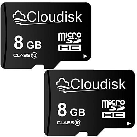 Cloudisk 2Pack Micro SD-Karte MicroSD-Kartenspeicherkarte (2Pack 8GB)