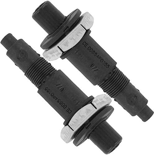 SPARES2GO Universal Single Outlet Flat Spade Spark Generator Button Ignitor Switch for Gas Cookers (22mm, Pack of 2)