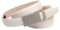 Anthoni Crown Damen Ledergürtel Gürtel, Weiß, 100