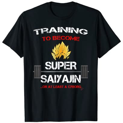 Training to become a super saiyajin - lustiges Fitness T-Shirt