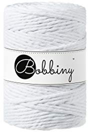 Bobbiny Corde Macramé Peignée XXL 5mm (White) 100m