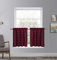 Dreamskull Kurzstores Gardinen Vorhang Landhaus Küche Kurz Fenster Blickdicht Modern Scheibengardinen Bistrogardine Kurzgardine Kurzvorhang Kariert 2er Set 90cm Hoch Wohnzimmer (Rot, HxB 90x68cm)