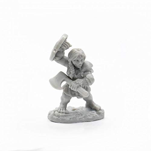 Pechetruite 1 x DANNIN DEEPAXE Female Dwarf - Reaper Bones Miniature zum Rollenspiel Kriegsspiel - 77700