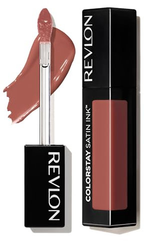 REVLON ColorStay Satin Ink, Pintalabios Líquido Permanente con Acabado Satinado, Fórmula Hidratante con Aceite de Grosella Negra, De Larga Duración, 5ml, Tono 006 Eyes On You