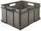 keeeper Aufbewahrungswännchen mit Tragegriffen, Euro-Box XXL, Procyclen, 54 l, Bruno Eco Line, Eco-Grau