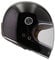 BY CITY Retro Motorradhelm Integralhelm Fiberglas, BLACK SHINY, M