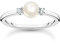 THOMAS SABO Damen Ring Perle mit weißen Steinen 925 Sterlingsilber TR2370-167-14