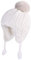 LANGZHEN Kleinkind Pom Pom Beanie Kid Winter Hüte Kleinkind Cap Stricken Warme Mützen Mützen für Baby Jungen Mädchen (weiß,6-12 Monate)