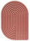 WYE Schneidebrett klein - Curve Kalypsorot (Rot) - Design Küchenbrett multifunktional & nachhaltig spülmaschinenfest - auch als Käsebrett Wurstplatte - aus Holz-Werkstoff Neolign - 26x18cm