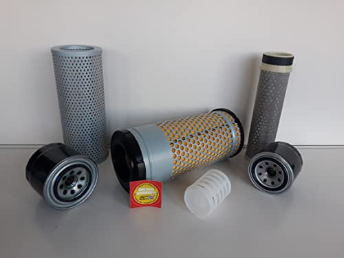Set di filtri (grande) compatibile con Yanmar Vio 33-6 con motore 3TNV88 filtro olio filtro aria, filtro carburante, filtro idraulico