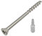 BRESKO Terrassenschrauben 4,2 x 45 mm A2 Edelstahl Senkkopf Schrauben 200 Spanplattenschrauben Holzschraube Holzbauschrauben Konstruktionsschrauben Stk.