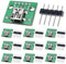 DAOKAI Lot de 10 adaptateurs mini USB femelle vers DIP 2,54 mm 5 broches USB 2.0 Mini prise USB vers convertisseur DIP pour alimentation DIY avec embase 50 broches