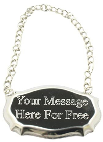 Metal Decanter Tag Label Home Brew Wine Label Wine Making Beer Making Cider Making Bottle Neck Tag Gift Personalised