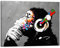 Wieco Art Cool Ape Banksy Graffiti-Kunst, abstraktes Leinwandgemälde für Heimdekoration, Leinwand-Wandkunst für Wohnzimmer-Dekoration, Tierbild für Wanddekoration und Bürodekoration