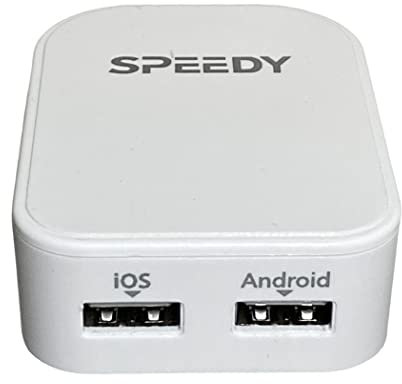 3-Pin 2 AMP Dual USB Port Fast Charging Folding Travel Wall Plug Charger Adapter For iPhone XR 12 13 14 15 16/ Samsung Galaxy S25 S24 S23 A06 A16 A55 A35