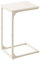 VASAGLE C-Shaped Side Table, Bedside Table, Sofa Side Table, Coffee Table, with Metal Frame, Industrial, for Living Room, Bedroom, Cream White LET350W77