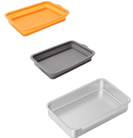 SafBbcue 3 Stück 93305 Fettauffangwanne für Weber Spirit E-210 E-220 E-310 E-320 E-330 Genesis II E-310 E-315 E-325 E-330 E-335 Grill-Fettschale mit 2 Silikon-Tropfeinsätzen, spülmaschinenfest #83156