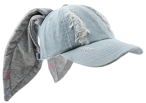 OMLAMP Y2k Mützen mit Hasenohren, Kpop-Outfits für Damen, Baseballkappe, Hip-Hop-Mützen, Grunge-Mädchen-Kappen, Ohne Graffiti, Einheitsgröße