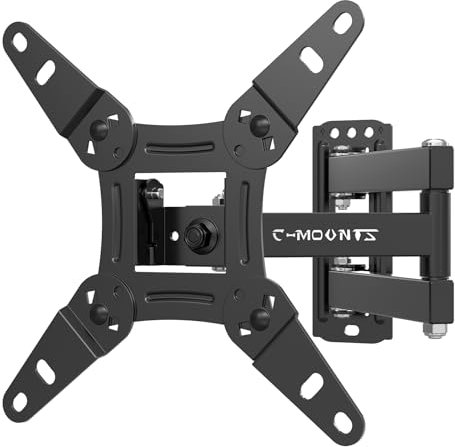 C-MOUNTS Full Motion TV Monitor Wall Mount for Most 13-42 Inch LED LCD Flat Curved Screen TVs & Monitors