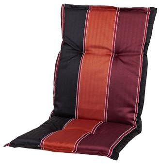 Sun Garden 20536-310 Auflage Niederlehner Naxos extra schwarz-Bordeaux-Terracotta Streifen 105x49x6 cm