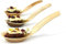 25Pcs Wooden Disposable Spoons - 14cm Palm Leaf Serving Spoons Plastic Free Eco-Friendly Biodegradable - Ideal for Snacks, Dessert, Appetiser Serving Chinese Soup Tablespoon