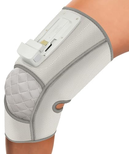 Homedics Modulair Kompressions-Kniestützbandage & Extender | Kniemassagegerät mit Wärme, Kniegelenkstütze, Kompressionsmassage, Blutzirkulation, Muskelregeneration