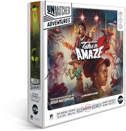 IELLO, Unmatched Adventures: Tales to Amaze, Kooperatives Gesellschaftsspiel, Spannende Helden-Abenteuer, Für 1–4 Spieler ab 10 Jahren