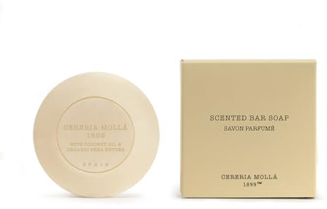CERERÍA MOLLA 1899 | Pastilla Jabón Perfumado Black Orchid & Lily | Elaborado con Aceite de Coco y Manteca de Karité | Piel Hidratada | Ingrediente Naturales