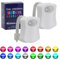 Shengxi 2 Piezas LED Luz de Inodoro, WC Luz Nocturna con Sensor de Movimiento 16 Cambio de Color Asiento de Inodoro Luz Nocturna Lámpara de Noche para Cuartos de Baño con Niños