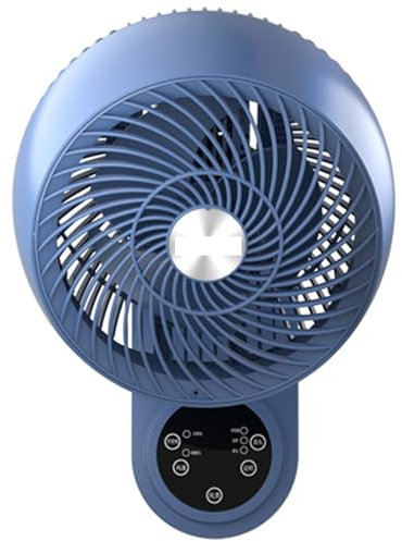 HENXUE Ventilador De Pared De 25 Cm, con 3 Velocidades, Control Remoto, Oscilación De 85° Y Cabezal De Inclinación Ajustable De 90°, Función De Temporizador De 12 H,001,10in