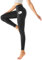 Yogaration Leggins Damen Schwarz, Sportleggins Damen Lang, Yogahose Damen Lang mit Taschen, Sporthose Laufhose Activewear Wolkenweich für Damen Blickdicht, Bauchweg, Gebürstet