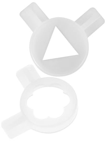 Hoement 2pcs Ice Cream Machine Flower Mouth Nozzles Decorative Shape Nozzle Ice Maker Accessories Replacement for