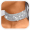 Reaky Choker-Halskette, Silber, Strass, mehrlagig, glitzernde Halsketten, Schmuck für Frauen (Silber), Einheitsgröße, Kristall
