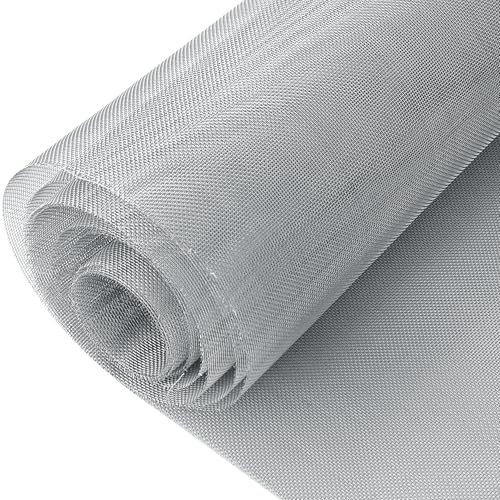 TINA Drahtgitter Feinmaschig 1mm Maschenweite 40cm x 3m, Maschendraht Metallgitter 304 Edelstahl Metall Gitter, Filtersieb Wühlmausgitter Fliegengitter Metallgitter für Garten Mäuse (20 Mesh 0.4*3m)