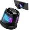 COVERY Bluetooth Lautsprecher Mini mit Magnet & Ambient Light - IPX4 Wasserdicht, 10h HiFi-Sound, Feuerfest für Fahrrad/Küche/Golf für iPhone, Android, Schwarz