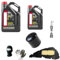 COMPATIBILE CON PIAGGIO BEVERLY 300 HPE KIT MANUTENZIONE TAGLIANDO PER SCOOTER 2 LITRI DI OLIO 10W40 5000 4T TECNOLOGIA HC-TECH+FILTRO OLIO+FILTRO ARIA+CANDELA