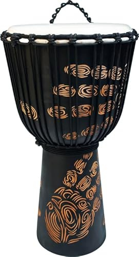 TOCA Djembe 8 Street Series Carved Hand, Seilspannung TSSDJ-SHP | Korpus Mahagoni, handselektiertes Ziegenfell, Seilspannung, handgeschnitzt