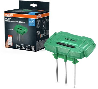 OSRAM SMART+ RF Bodenfeuchtesensor IP67, Temperaturmessung, 6 Monate Batterie, WiFi, 3 Messsonden, Grün