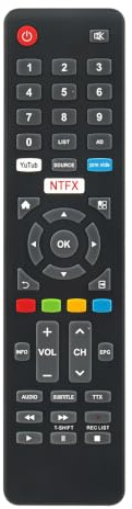 VINABTY Ersatz Fernbedienung Kompatibel mit Blaupunkt TV RMC/CBU/0009N BS40F2012NEB BS42F2242NEB BS43U3012OEB BS49U3122OEB BKS43U3012O00EB74N BKS40F2012N00EB74L BKS49U3122O00EB75F