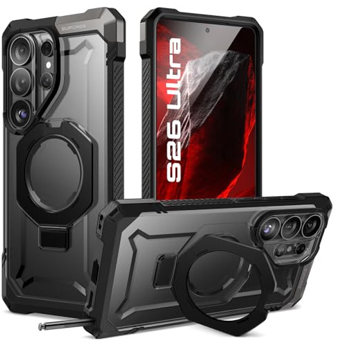 SUPCASE für Samsung Galaxy S26 Ultra Hülle mit Ringhalter Slim Case,Schwarz | Premium Schutzhülle (Unicorn Beetle Grip) [Kompatibel mit MagSafe] Magnetisch Handyhülle Backcover für S26 Ultra 6.9''