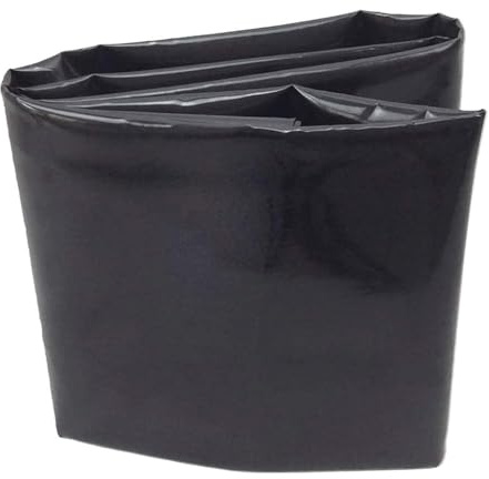 Junvstor 10X12M 10X15M Pond Liner, 6 Mil Outdoor Garden Water Membrane Black Pond HDPE Lining for Waterfall, Fish Ponds, Fountain Pond Membrane Tarp - 3x8m 3x10m 3x12m 4x4m 4x5m 4x6m(5x7m)