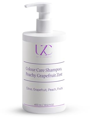 Colour Care Shampoo – Peachy Grapefruit Zest – Colour-Safe Hair Cleanser with Aloe, Betaine & Wheat Protein – Protects Hair Color, Enhances Shine & Softness – Vegan & Gentle Daily Care