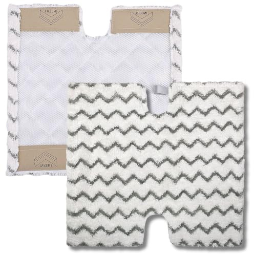 Steam Mop Pads Compatible with Shark,Replacement Pads for Steam Cleaner | Steamer Pads for Shark S6001UK S6003UK S6005UK Klik n' Flip Steam Cleaner Dirt Grip Absorbing Refill