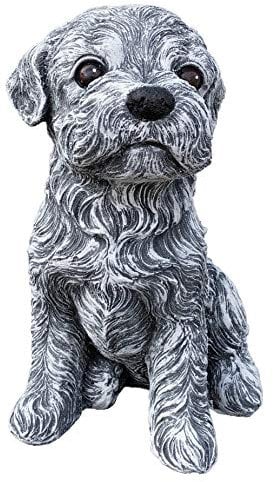 stoneandstyle Steinfigur Malteser Hund, Frost- und wetterfest bis -30°C, massiver Steinguss