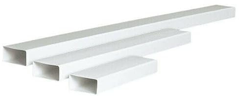 Rectangular Flat Channel 75mm x 150mm / 1 meter Ventilation Ducting Pipe Duct Tube KP75-10