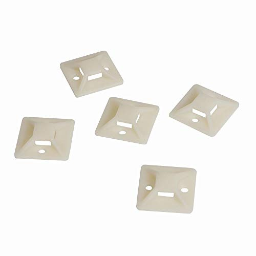 LogiLink Kabelbinderhalterungen, selbstklebend, Kabelbinderaufnahme: 9,1 x 2,6 mm, 100 Stück, [KAB0043]