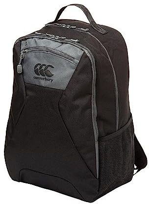 Canterbury Unisex Carta Classics Rucksack, Medium, Schwarz, Einheitsgröße, Schwarz, CANTERBURY CLASSICS BACKPACK MEDIUM BLACK