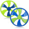 com-four® 2X Frisbee für Kinder und Erwachsene - Wurfscheibe - Frisbeescheibe zum Spielen - 30 cm Flugscheibe [Auswahl variiert] (2 Stück - grün/blau)